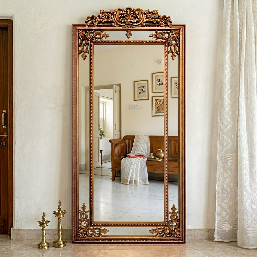 Decorative hanging mirror