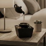 TableTop LED Fountain Decor with Decorative Stones