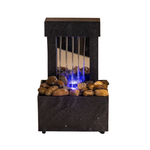 TableTop LED Fountain Decor with Decorative Stones