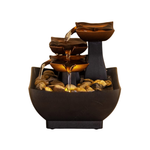 TableTop LED Fountain Decor with Decorative Stones