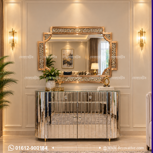 Modern Mirrored Sideboard