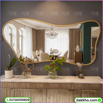 Cloud Curve Gold Luxury Accent Mirror