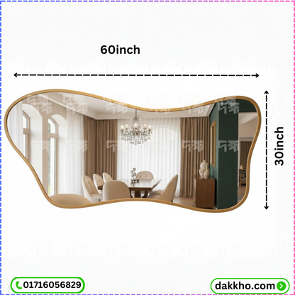 Cloud Curve Gold Luxury Accent Mirror