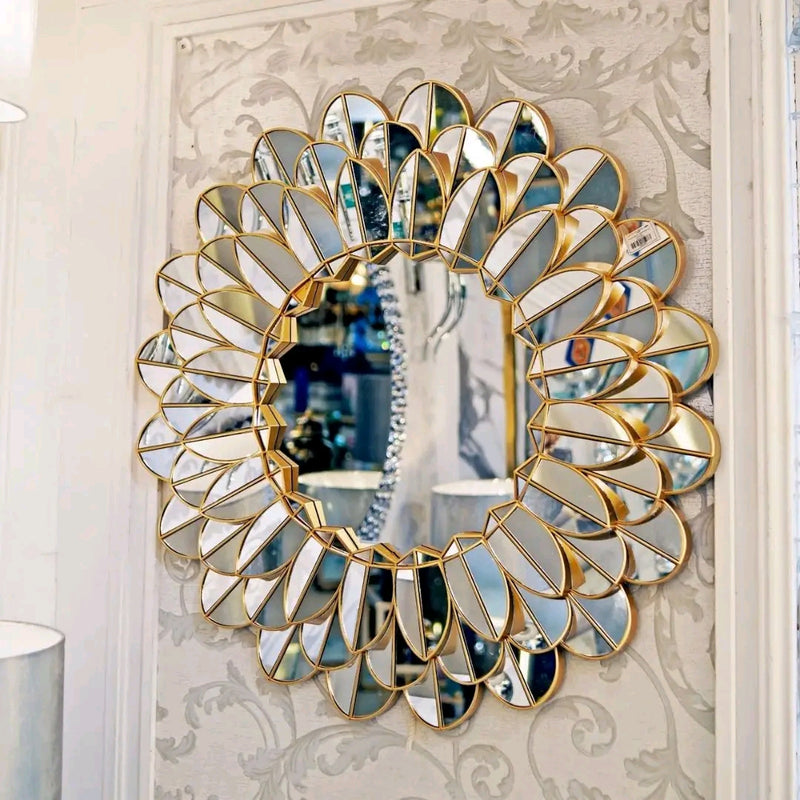 Floral Design Triple Layers Mirror