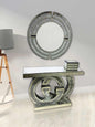 Console table with mirror