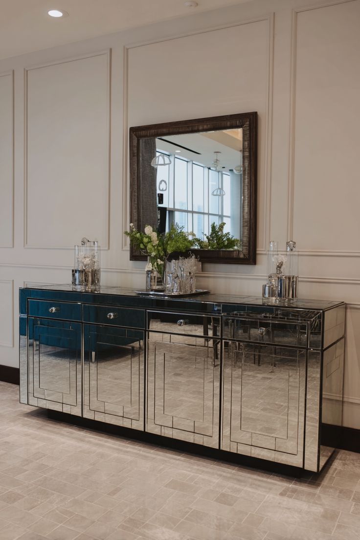 Mirrored Sideboard