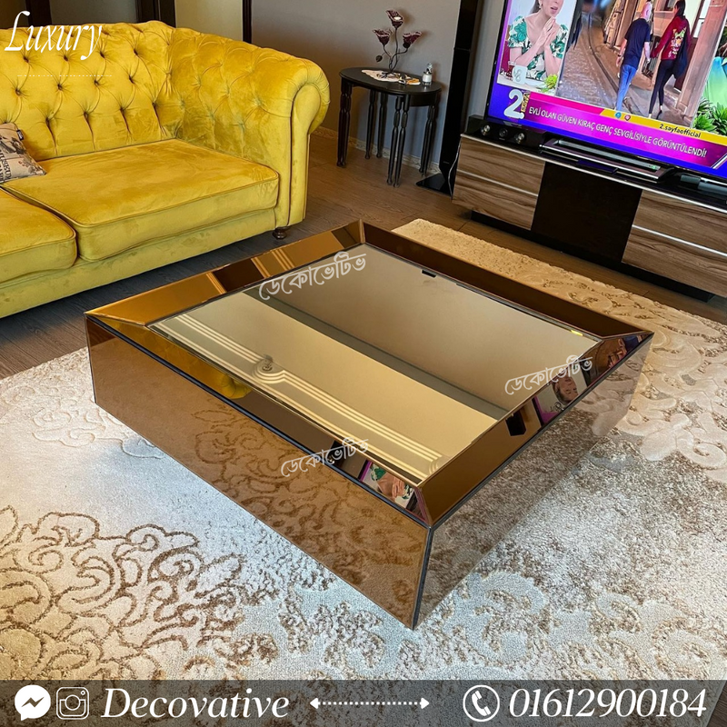 Mirror Center Table