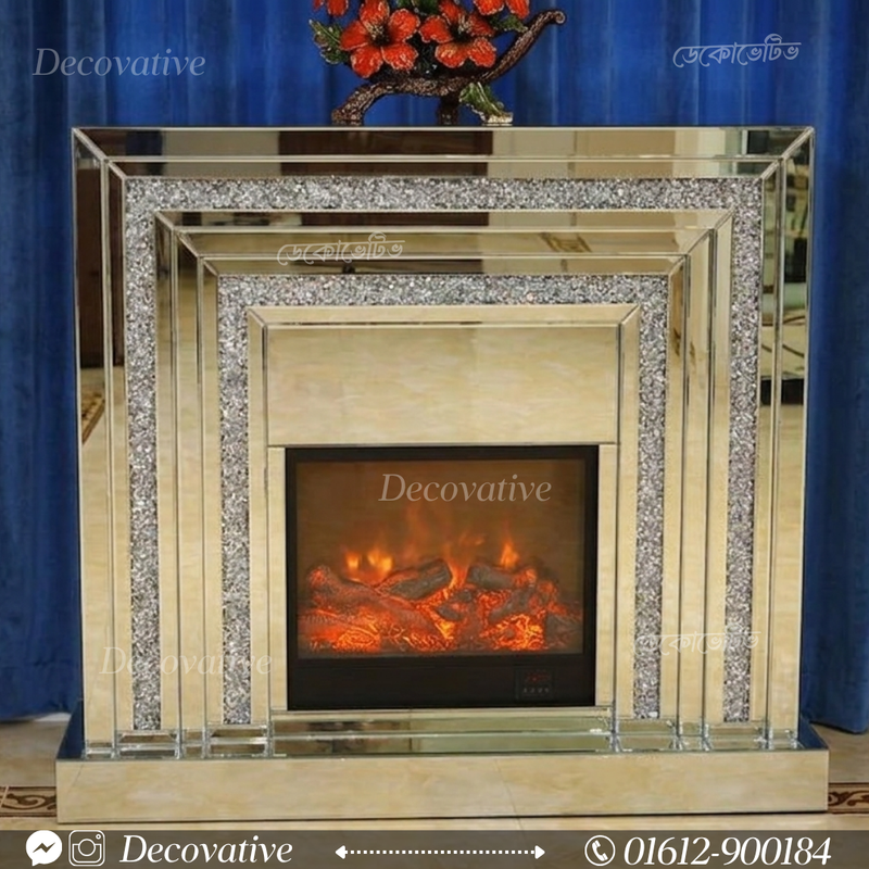 Mirror Console Artificial fireplace 🔥