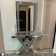 Console table with mirror