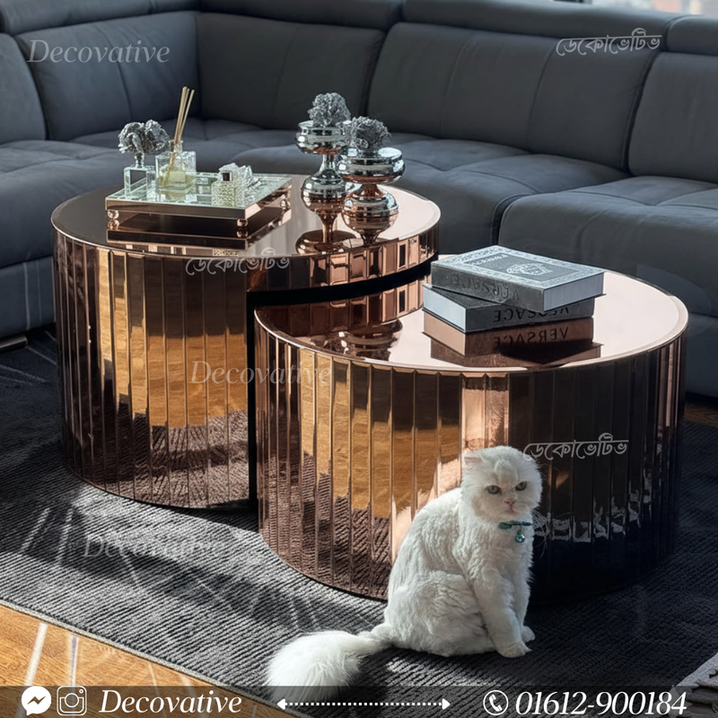 Modern Mirror Center Table