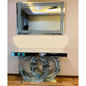 Console table with mirror