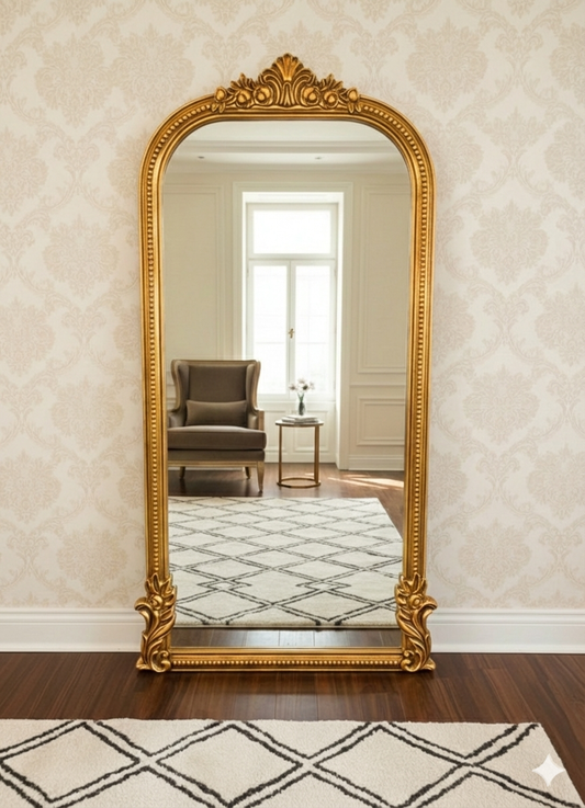 Decorative hanging mirror