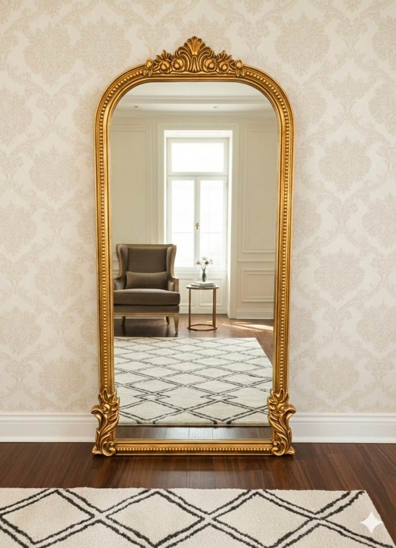 Decorative hanging mirror