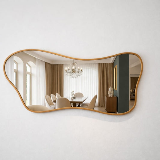 Cloud Curve Gold Luxury Accent Mirror