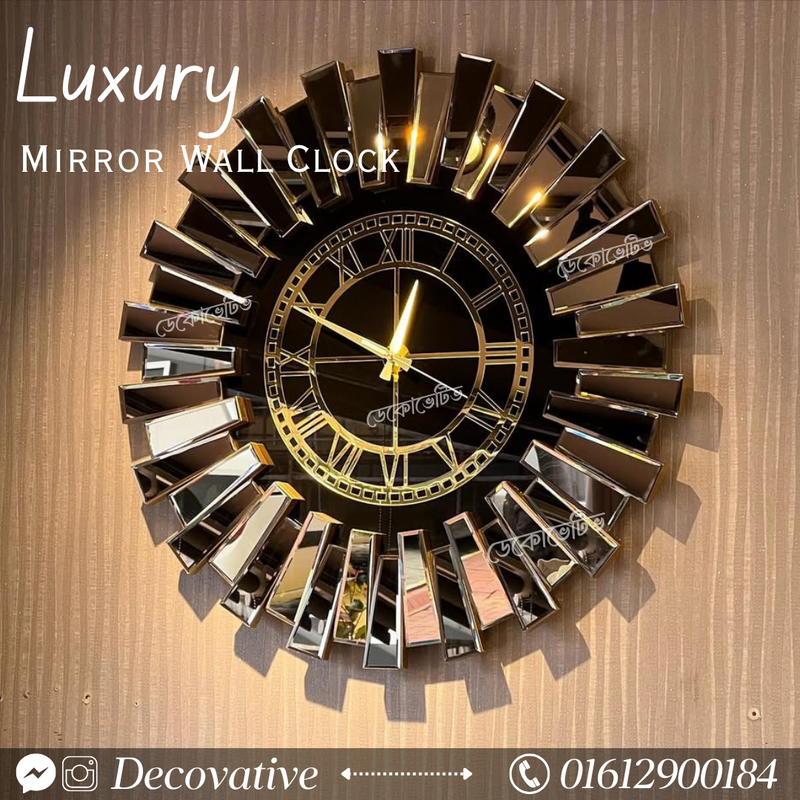 3D  Mirror Wall Clock