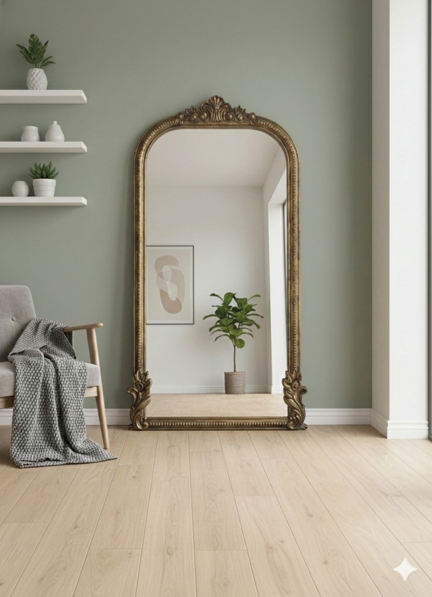 Decorative hanging mirror