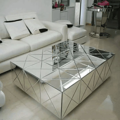 Mirrored center table