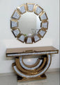 Console table with mirror