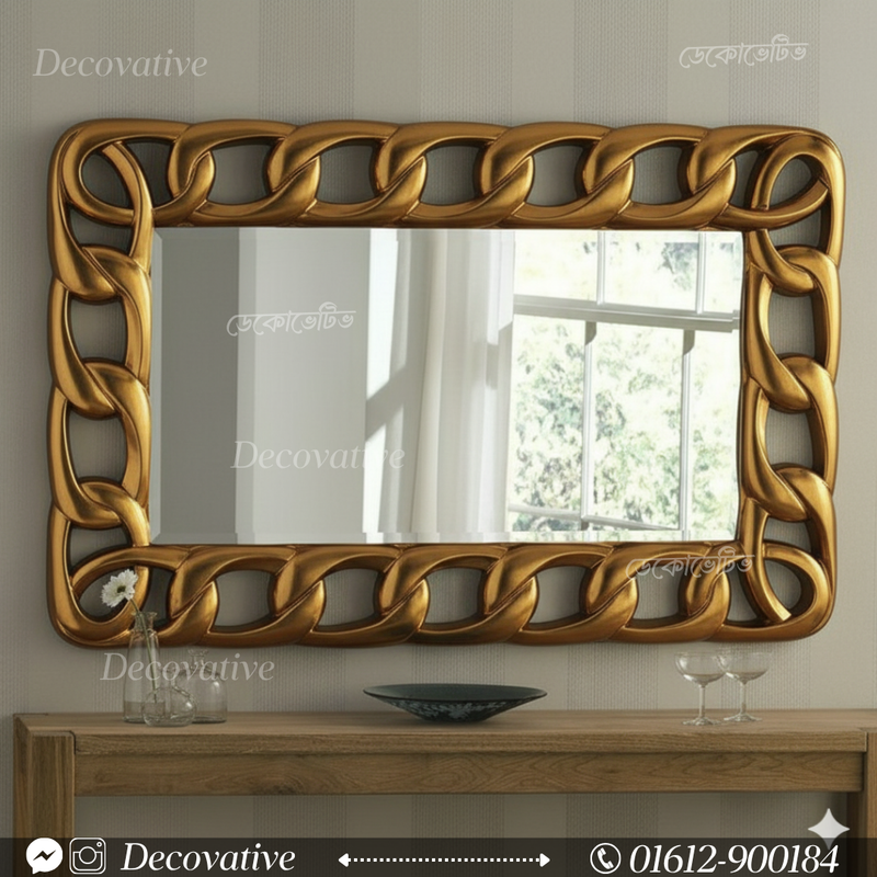 Chain Design Frame Mirror