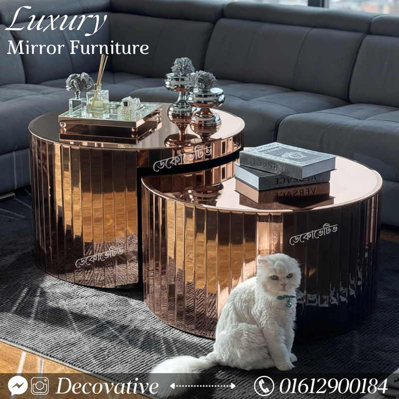 Mirror Center Table