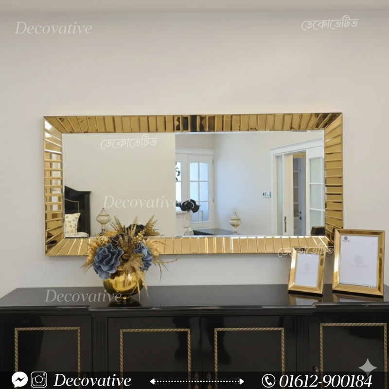 Curve Border Decorative Mirror