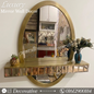Decorative Oval mirror with shelf