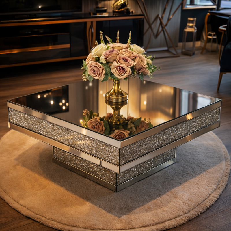 Sparkle Mirror Center Table